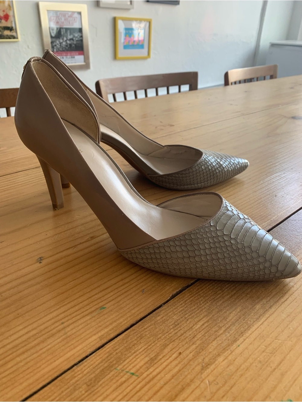 Cole Haan snakeskin heels